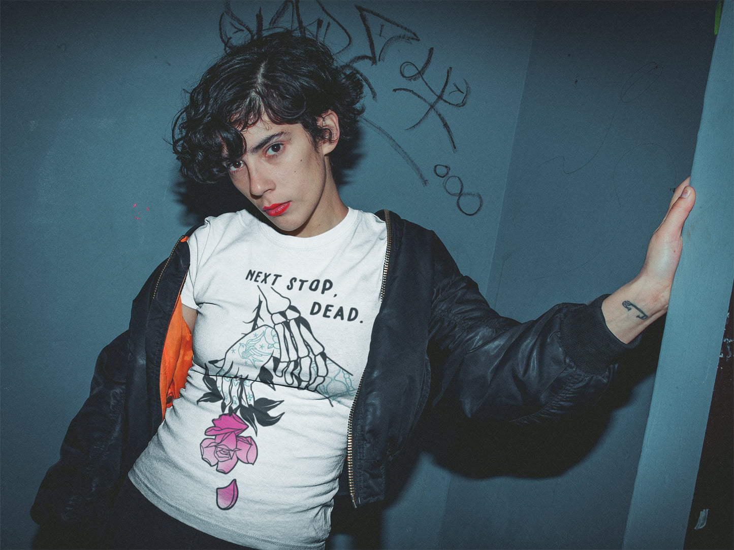 Next Stop, Dead Unisex Softstyle T-Shirt