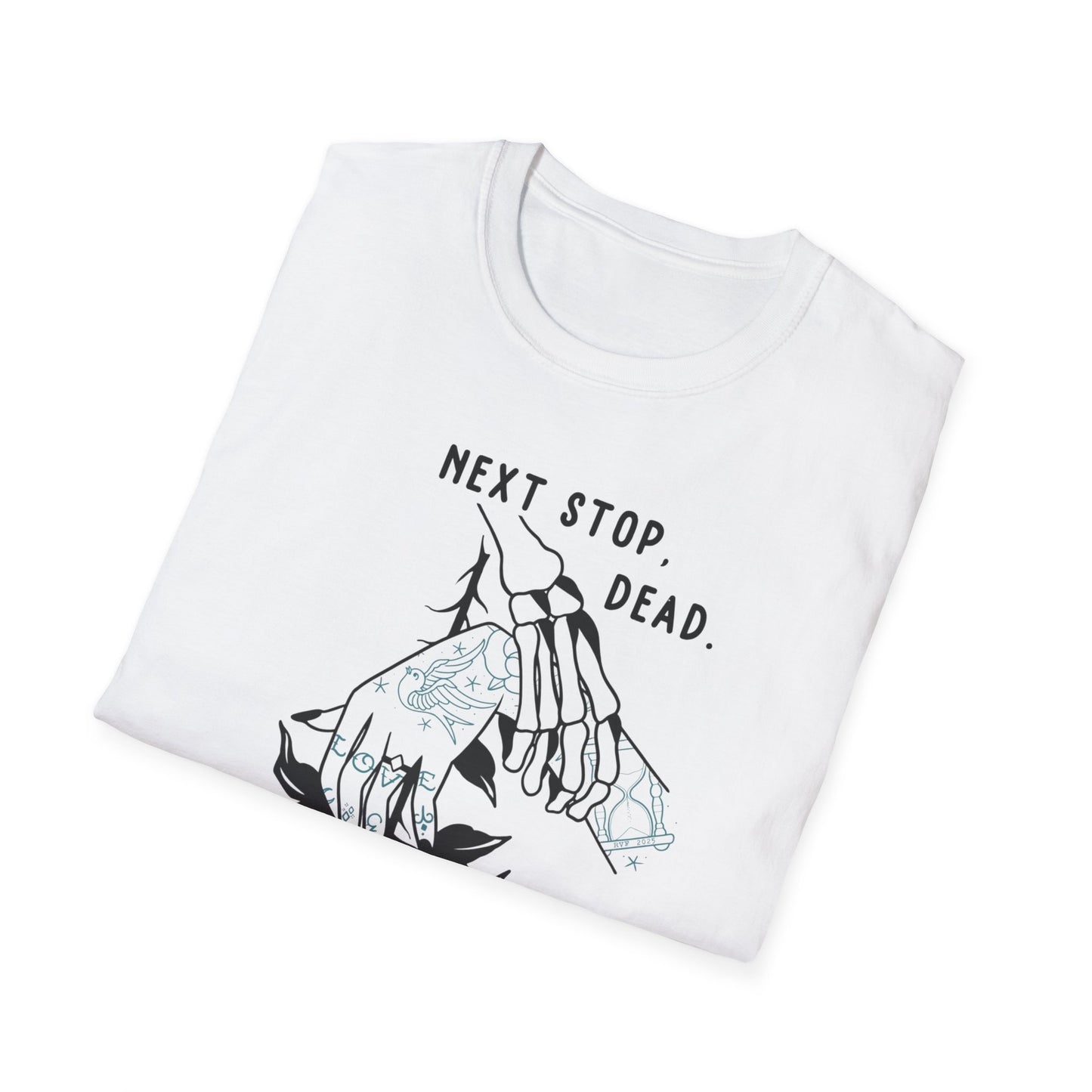 Next Stop, Dead Unisex Softstyle T-Shirt