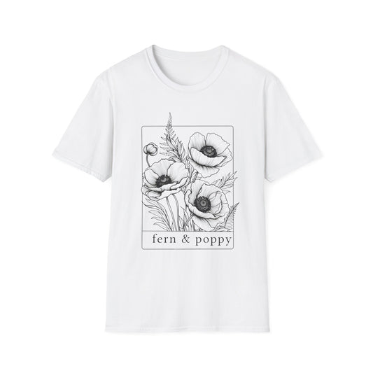 fern & poppy Unisex Softstyle T-Shirt