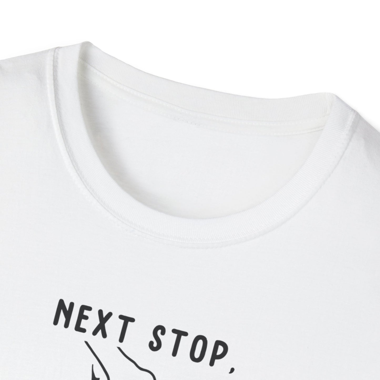 Next Stop, Dead Unisex Softstyle T-Shirt