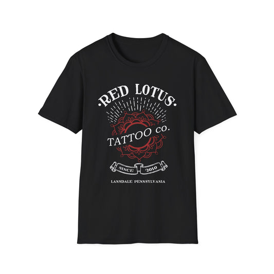 Red Lotus Tattoo Company Classic Logo Unisex Softstyle T-Shirt