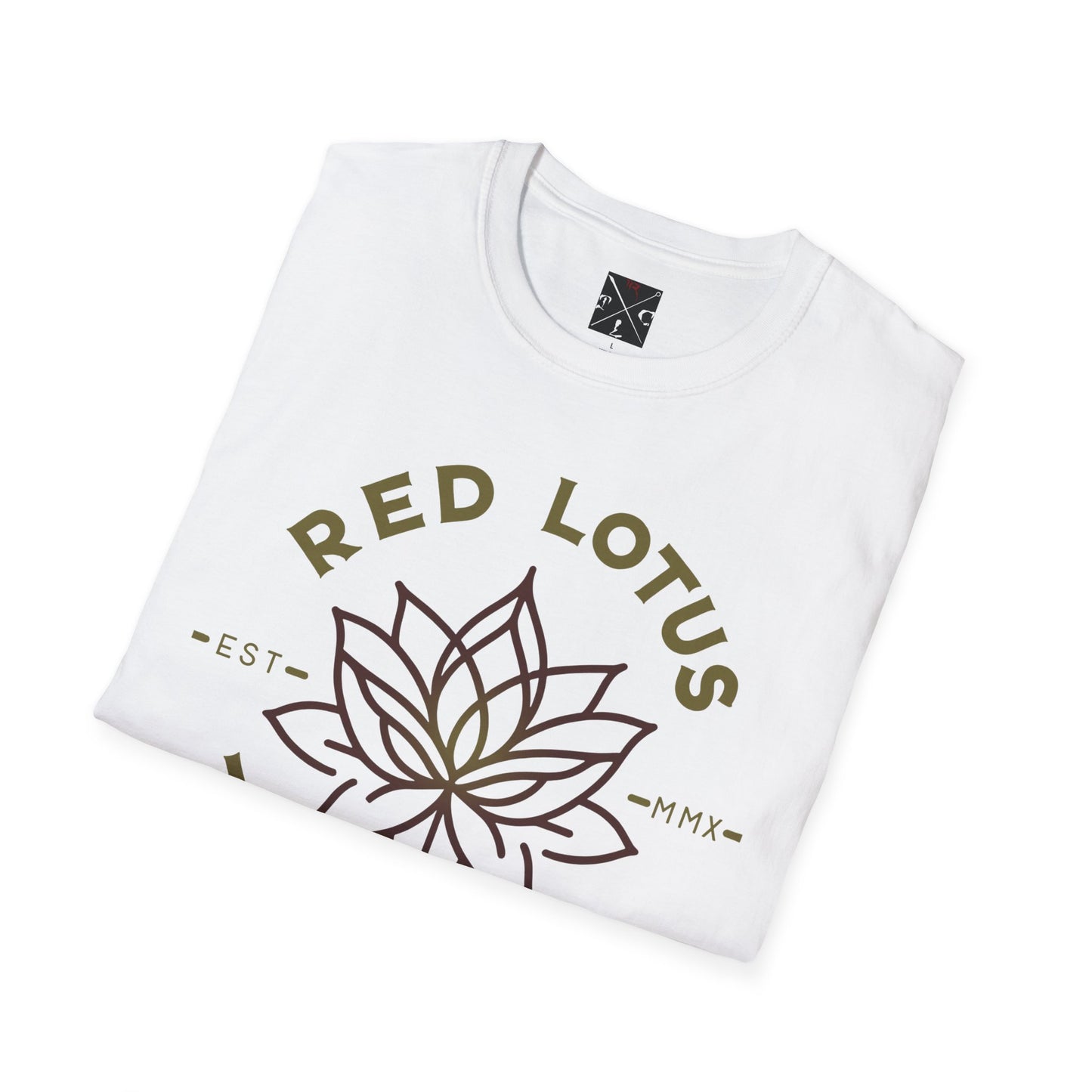 Red Lotus Tattoo Company Mustard Logo Shirt
