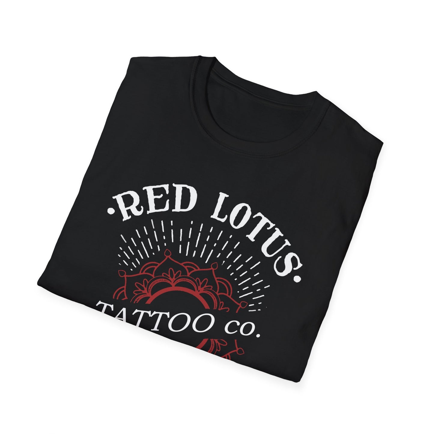 Red Lotus Tattoo Company Classic Logo Unisex Softstyle T-Shirt